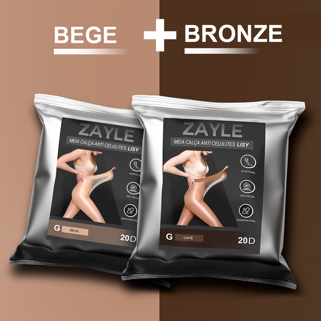 2 PARES  Meia calça a prova de rasgos e Anticelulite Lisy