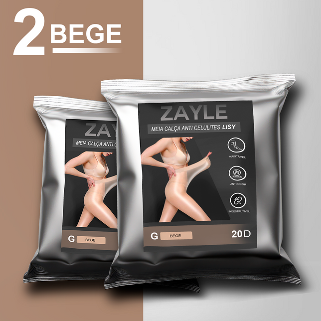 2 PARES  Meia calça a prova de rasgos e Anticelulite Lisy