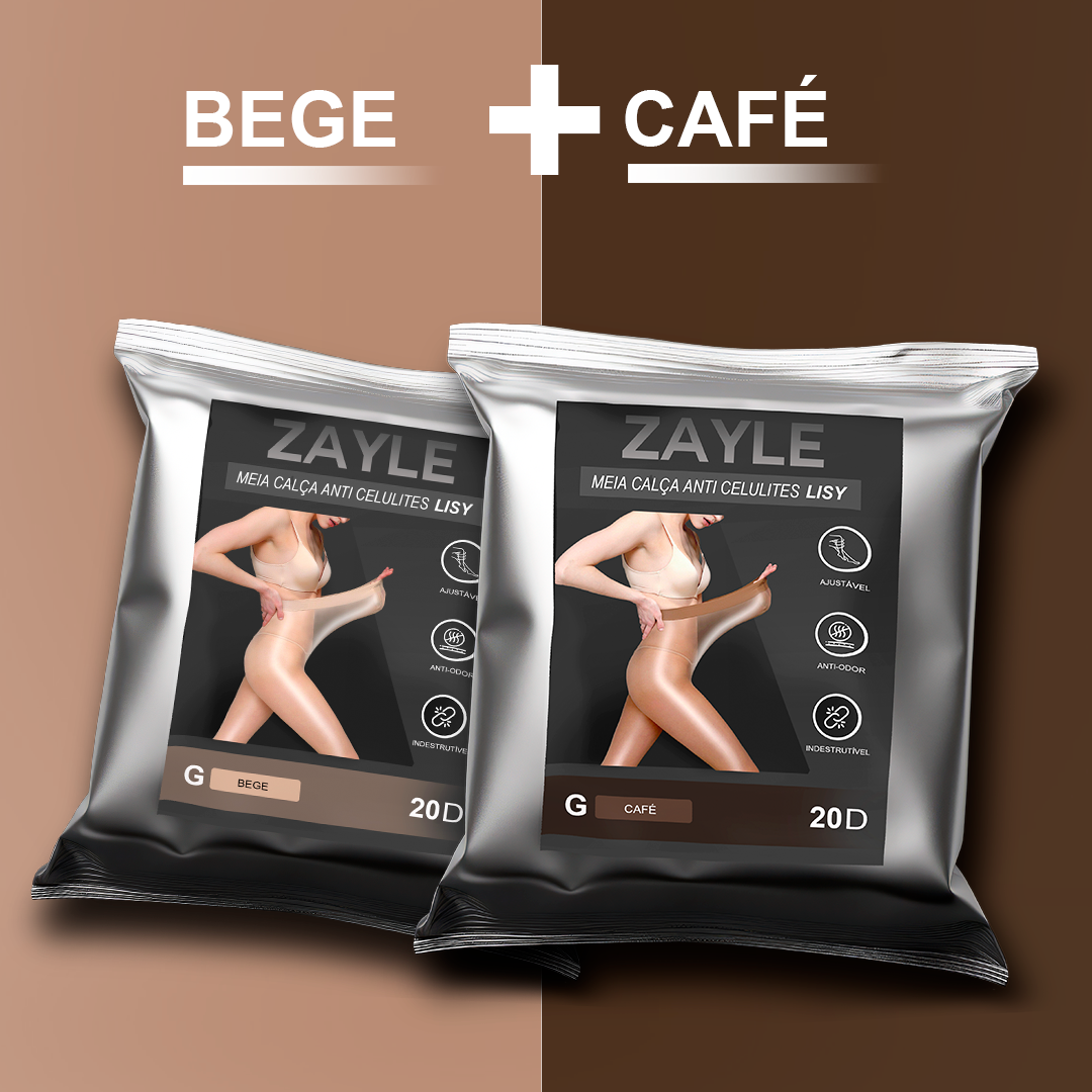 3 PARES  - Meia calça a prova de rasgos e Anticelulite - Lisy