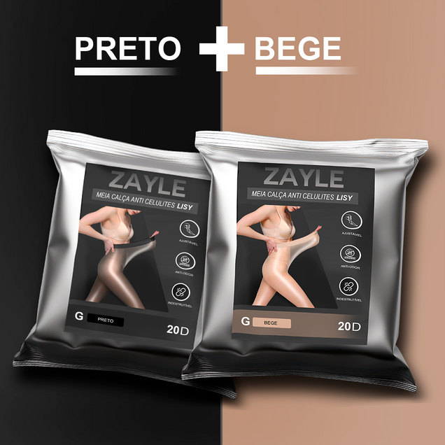 3 PARES  - Meia calça a prova de rasgos e Anticelulite - Lisy