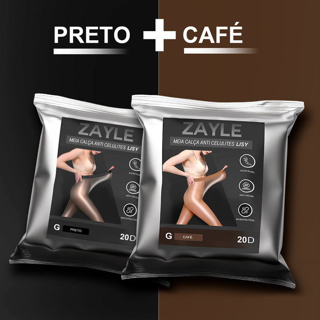 3 PARES  - Meia calça a prova de rasgos e Anticelulite - Lisy