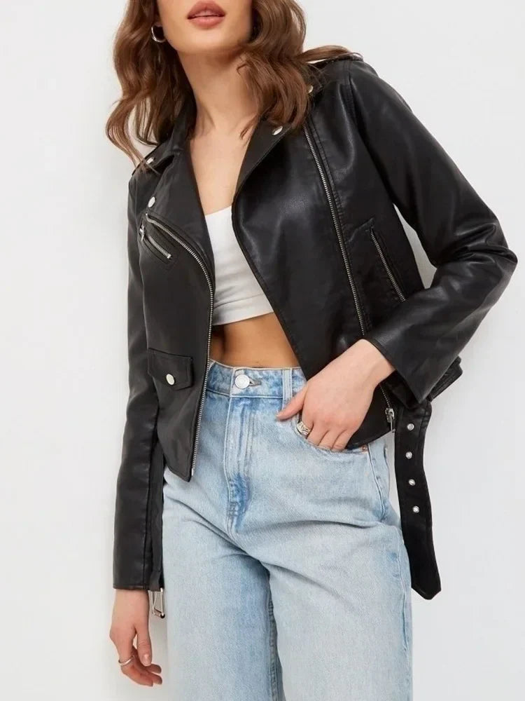 Jaqueta de Couro Outwear Selena