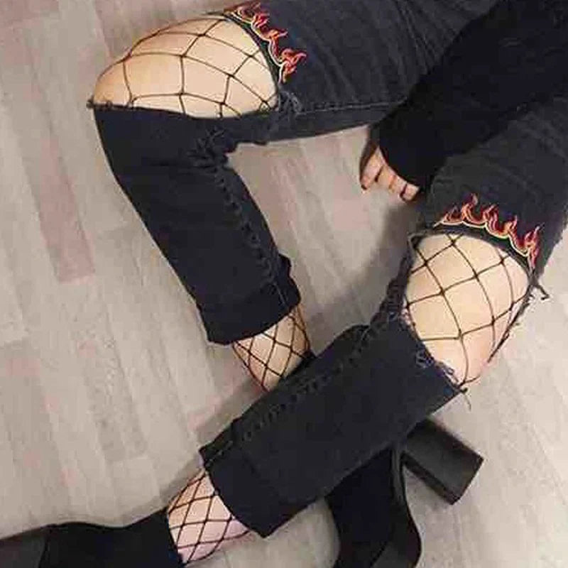 Meia Calça fishnet Paisley