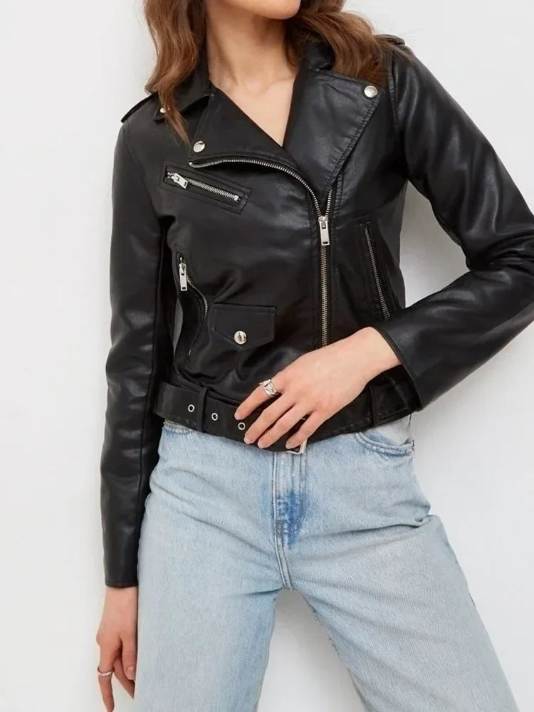 Jaqueta de Couro Outwear Selena